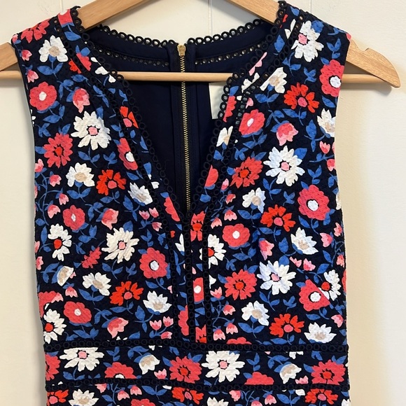 Kate Spade New York Shore Thing Daisy Jacquard Sheath Mini Dress Crochet Inlay 4 - Picture 13 of 13